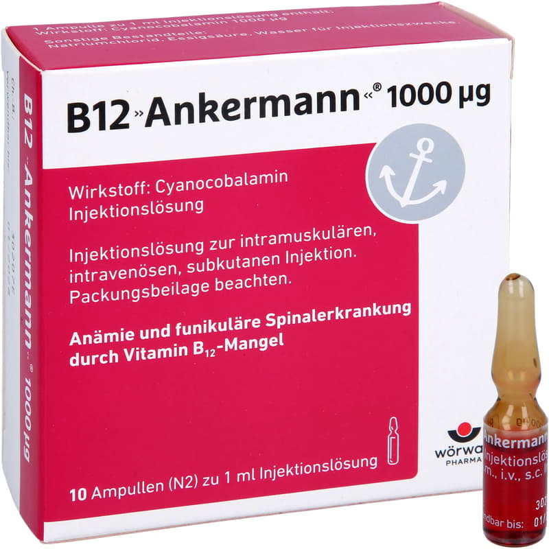 B12 ANKERMANN 1000 μg Injektionslösung Amp.