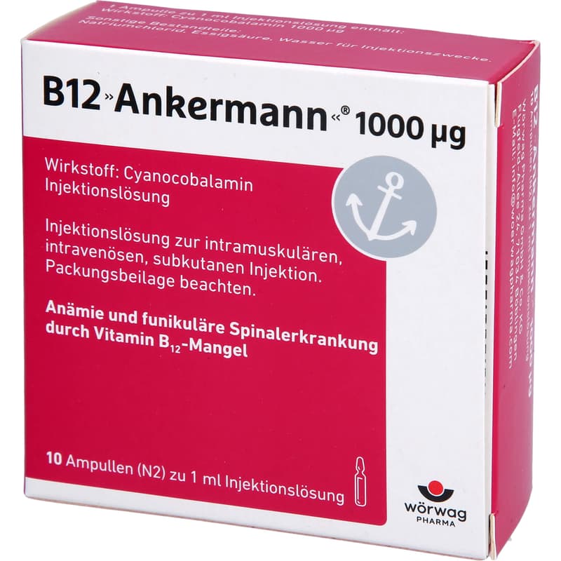 B12 ANKERMANN 1000 μg Injektionslösung Amp.