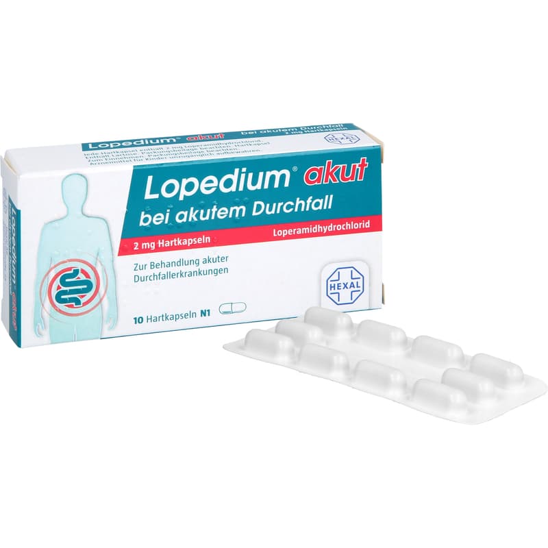 LOPEDIUM akut bei akutem Durchfall Hartkapseln