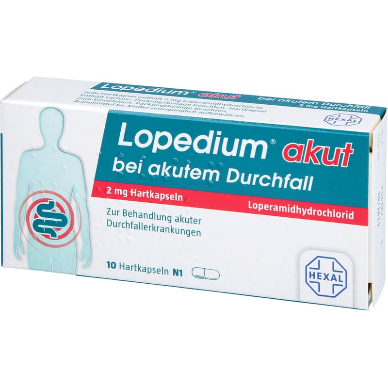 LOPEDIUM akut bei akutem Durchfall Hartkapseln
