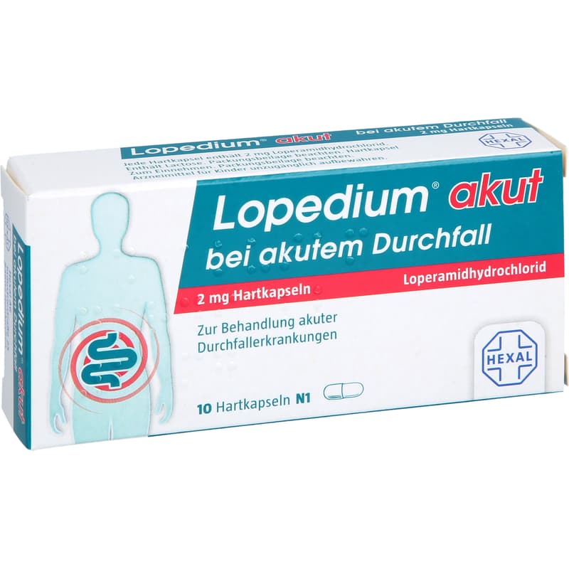 LOPEDIUM akut bei akutem Durchfall Hartkapseln