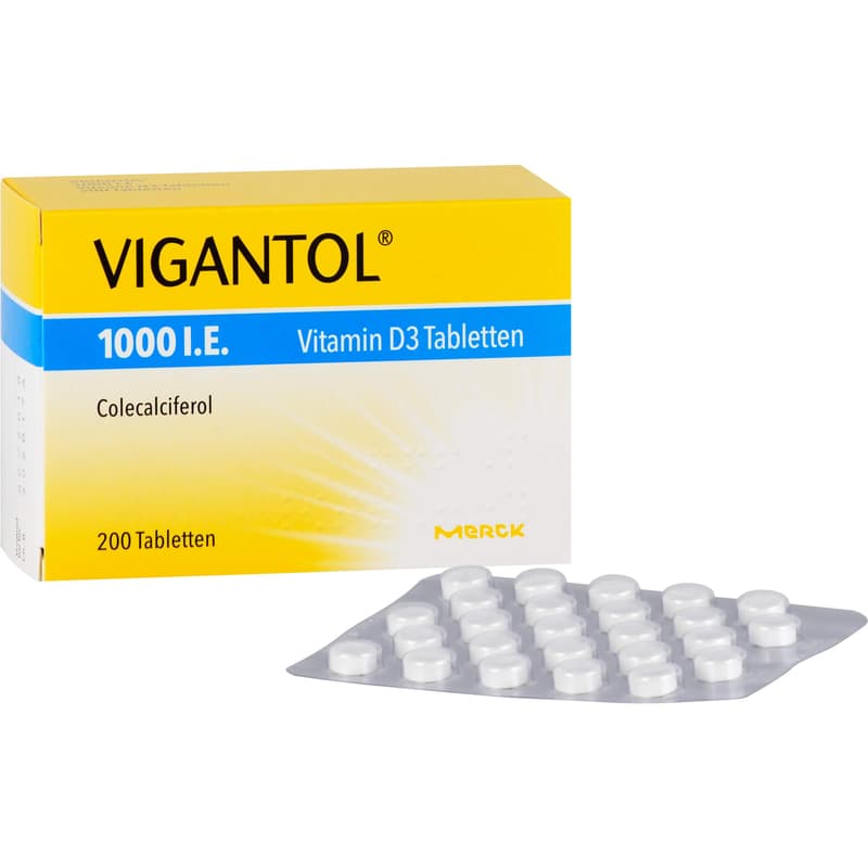 VIGANTOL 1,000 IU vitamin D3 tablets