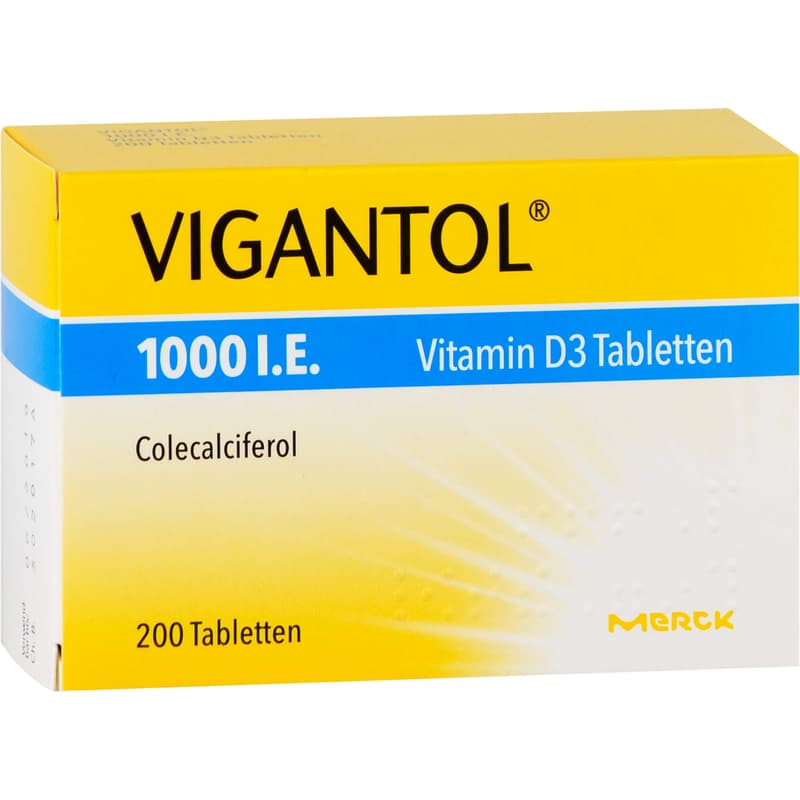 VIGANTOL 1,000 IU vitamin D3 tablets