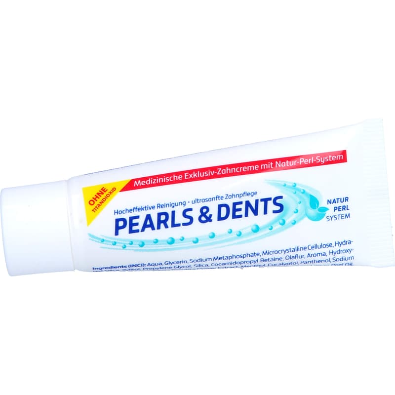 PEARLS & DENTS Exklusiv-Zahncreme ohne Titandioxid