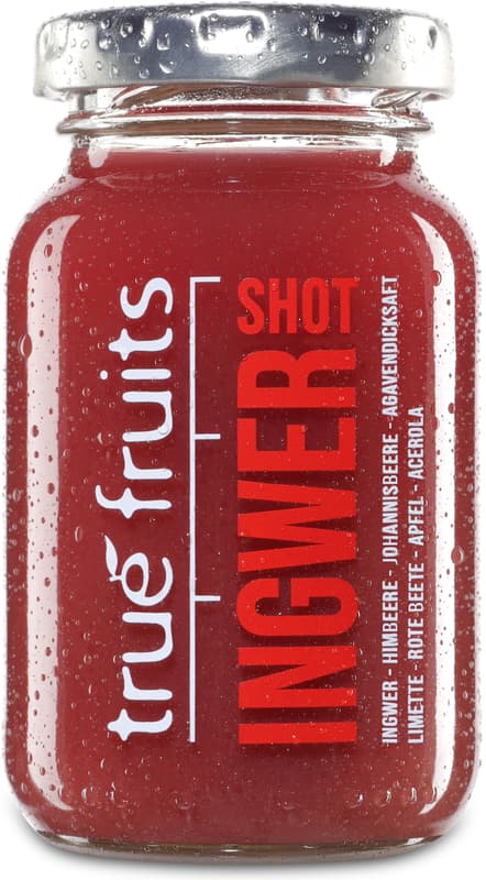 True fruits Ingwer Shot red