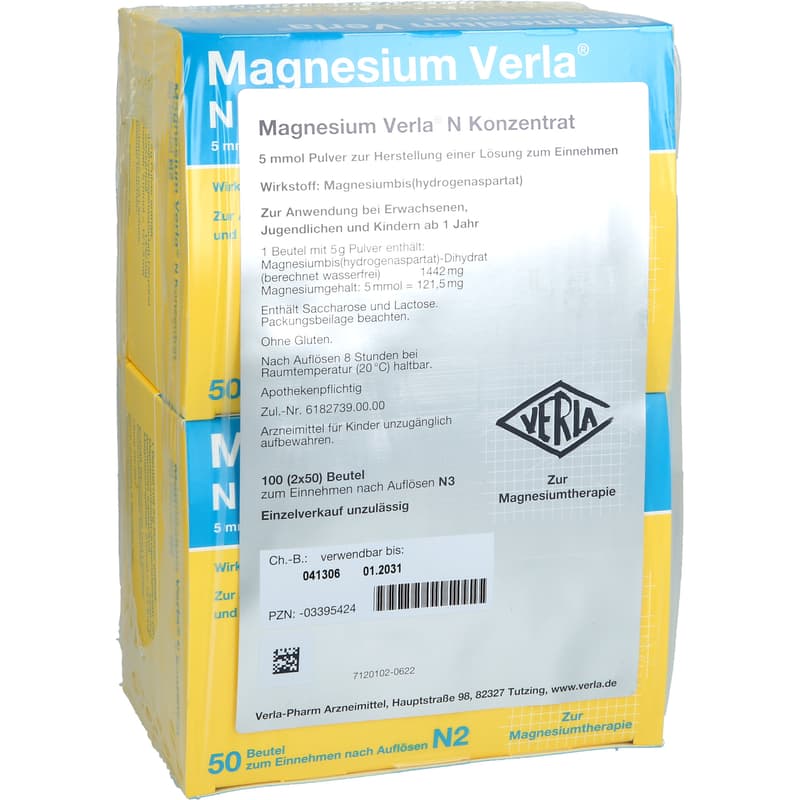 MAGNESIUM VERLA N Concentrate Powder for Healers.