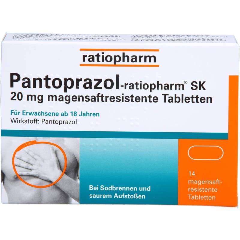 PANTOPRAZOL-ratiopharm SK 20 mg magensaftres.Tabl.