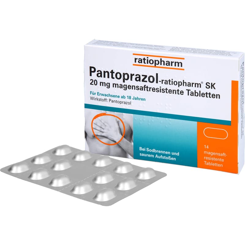 PANTOPRAZOL-ratiopharm SK 20 mg magensaftres.Tabl.