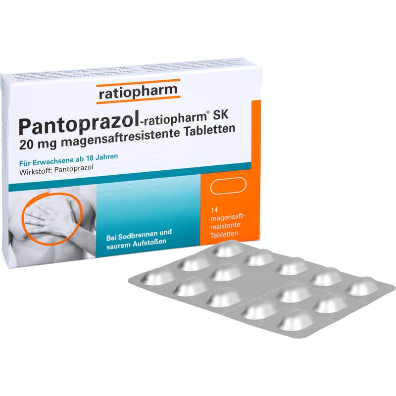 PANTOPRAZOL-ratiopharm SK 20 mg magensaftres.Tabl.