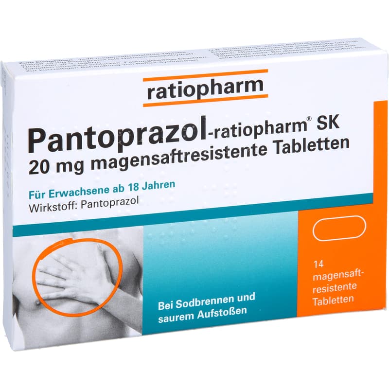 PANTOPRAZOL-ratiopharm SK 20 mg magensaftres.Tabl.
