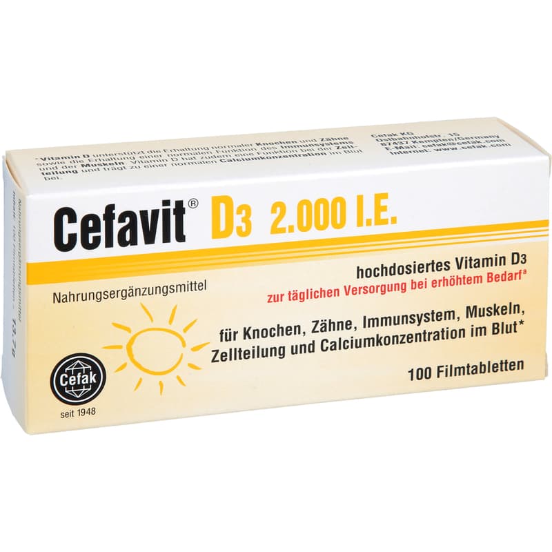 CEFAVIT D3 2,000 IU film-coated tablets