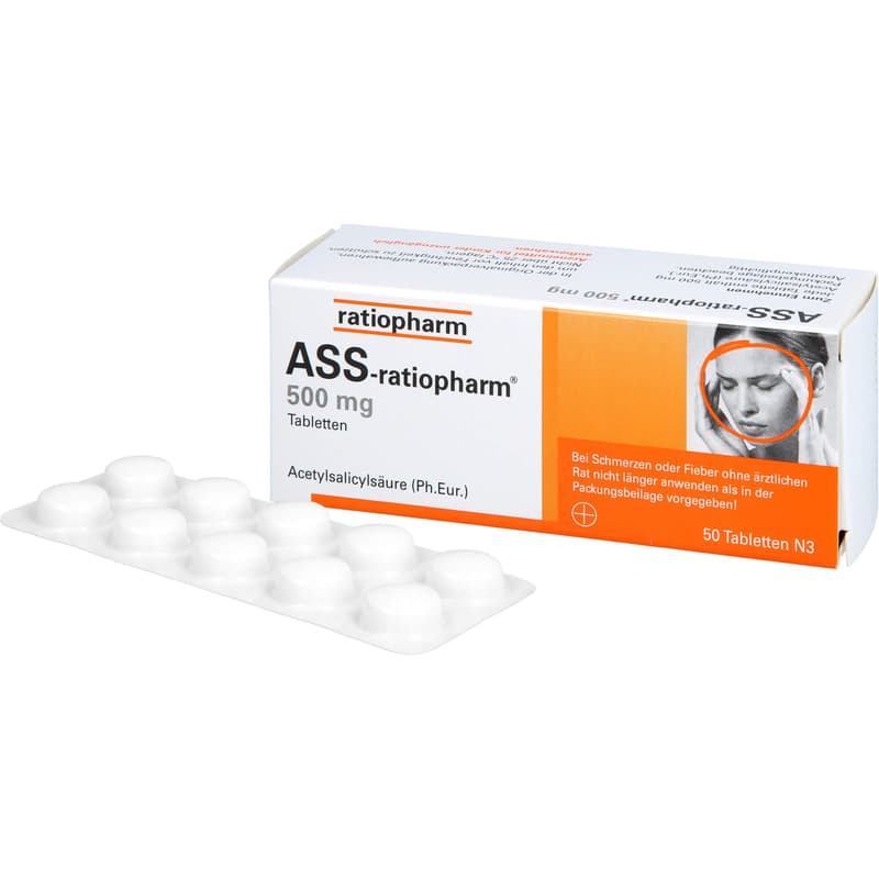 ASS ratiopharm 500 mg tablets