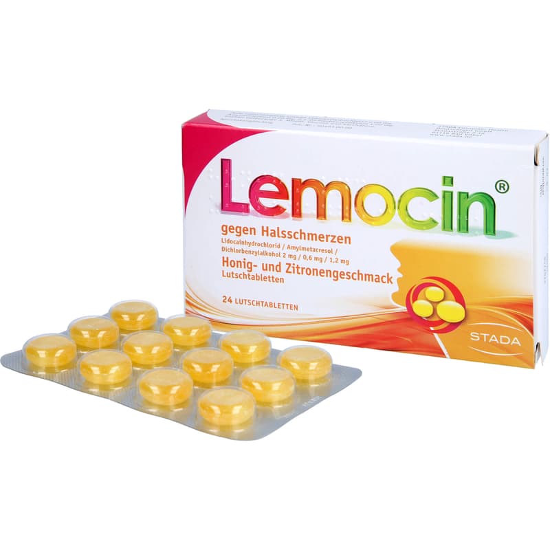 LEMOCIN gegen Halsschmerzen Honig-u.Zitroneng.Lut.