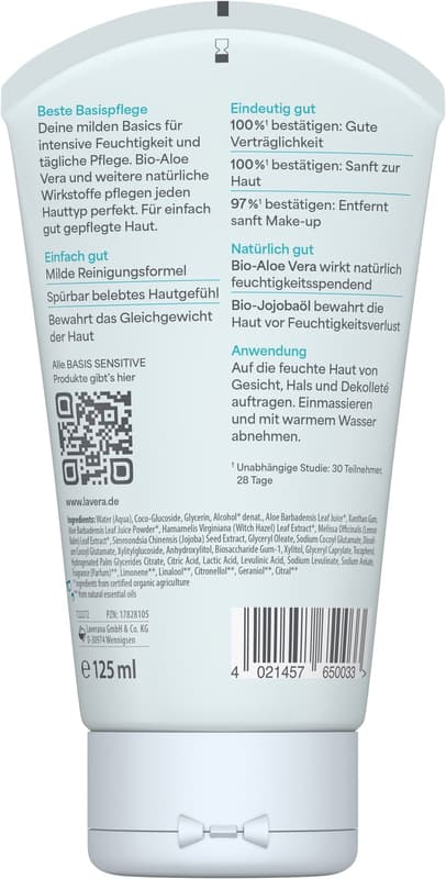 lavera basis sensitive cleansing gel