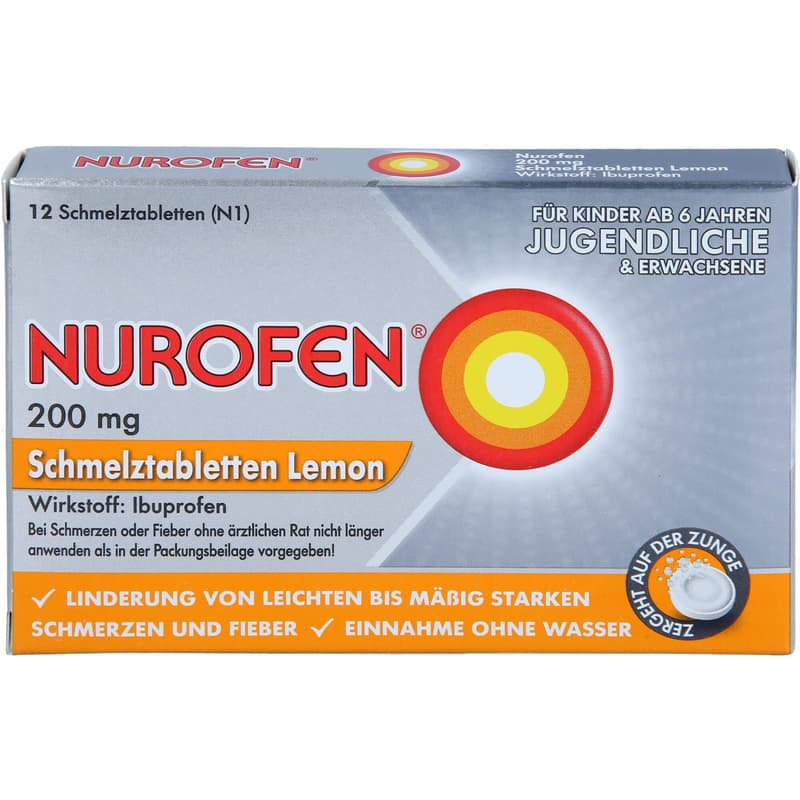 NUROFEN 200 mg orodispersible tablets Lemon