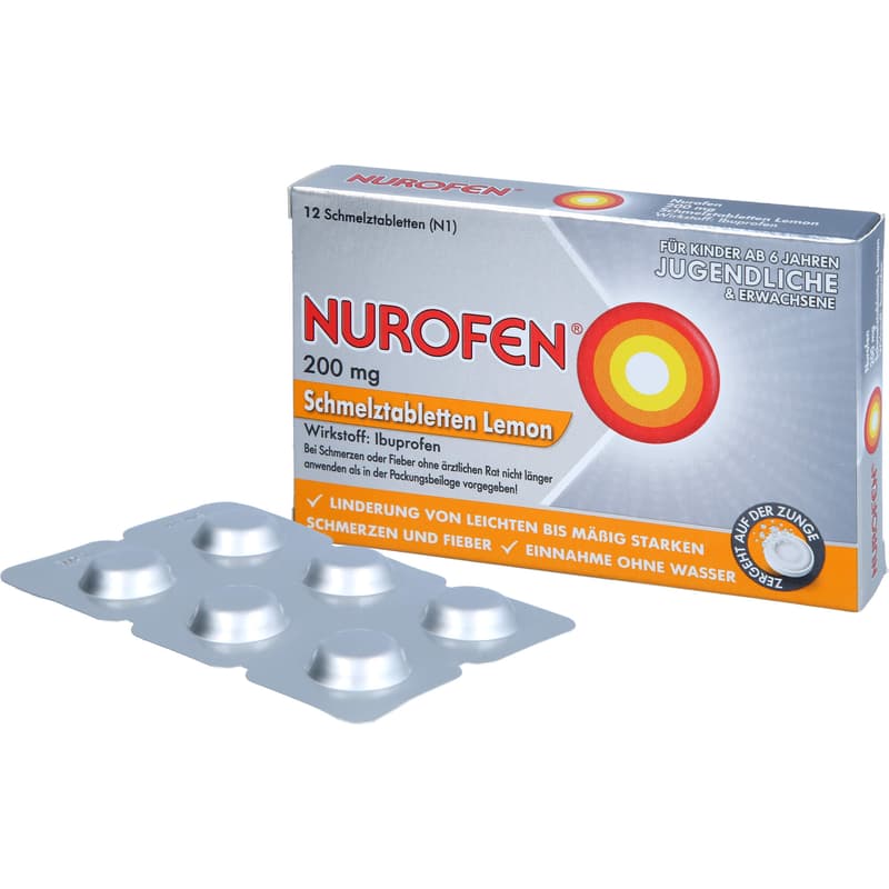 NUROFEN 200 mg orodispersible tablets Lemon