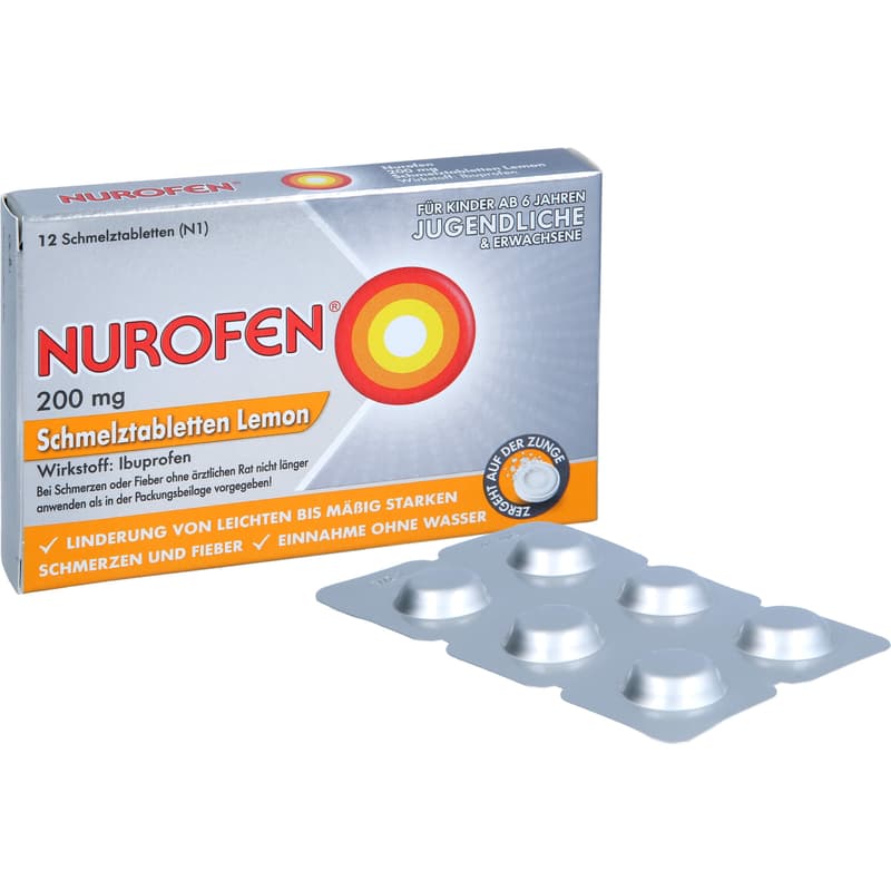 NUROFEN 200 mg orodispersible tablets Lemon