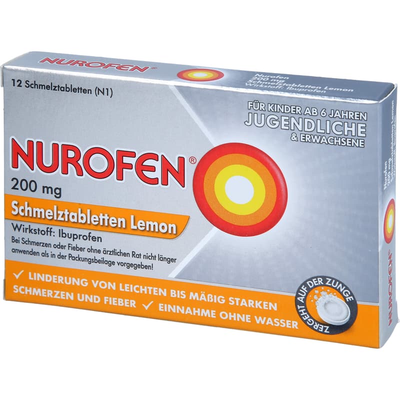 NUROFEN 200 mg orodispersible tablets Lemon