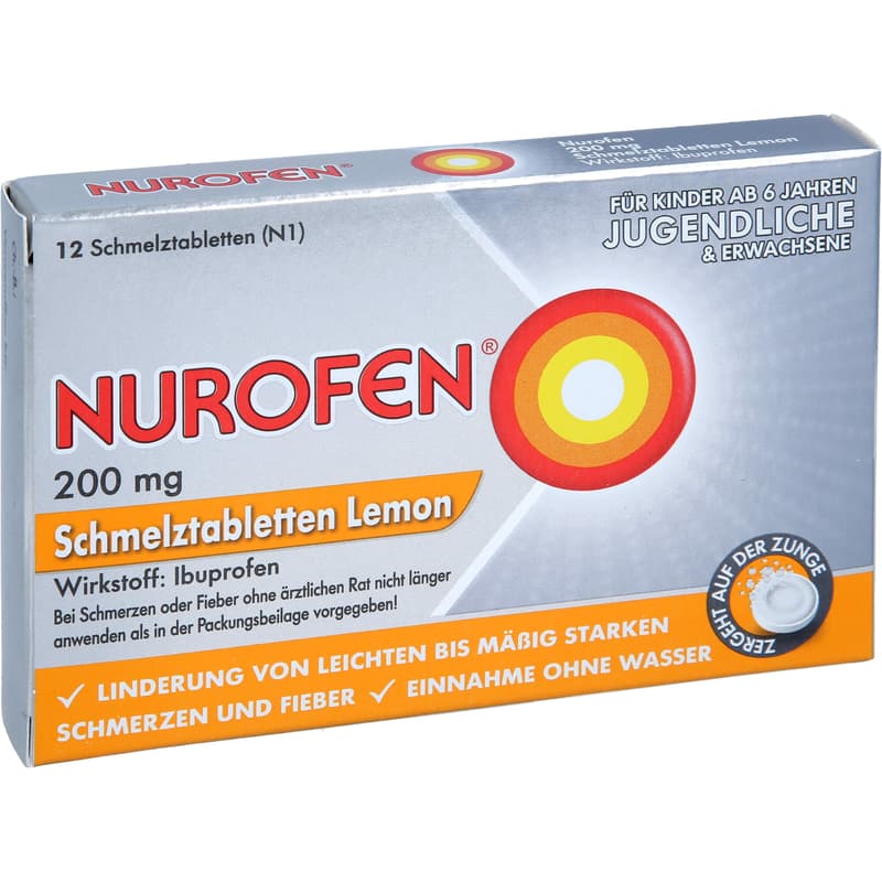NUROFEN 200 mg orodispersible tablets Lemon