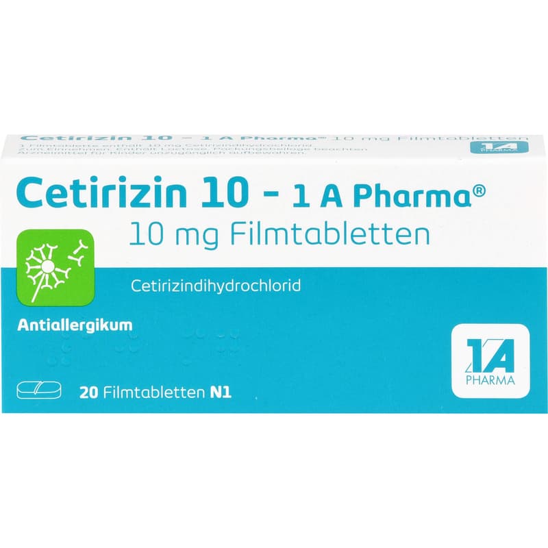 CETIRIZIN 10-1A Pharma film-coated tablets