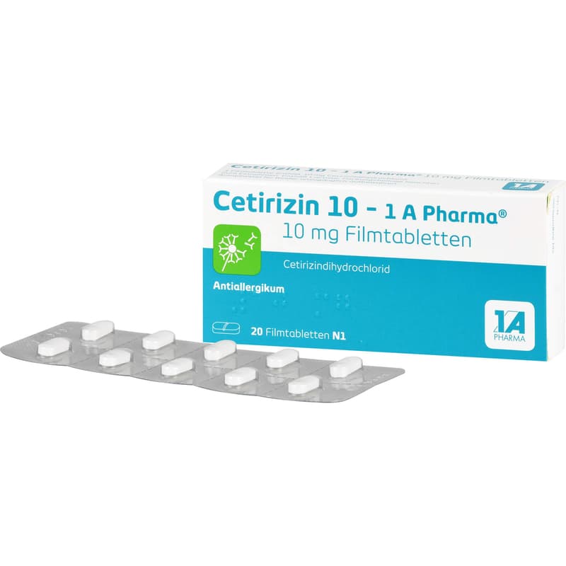 CETIRIZIN 10-1A Pharma film-coated tablets