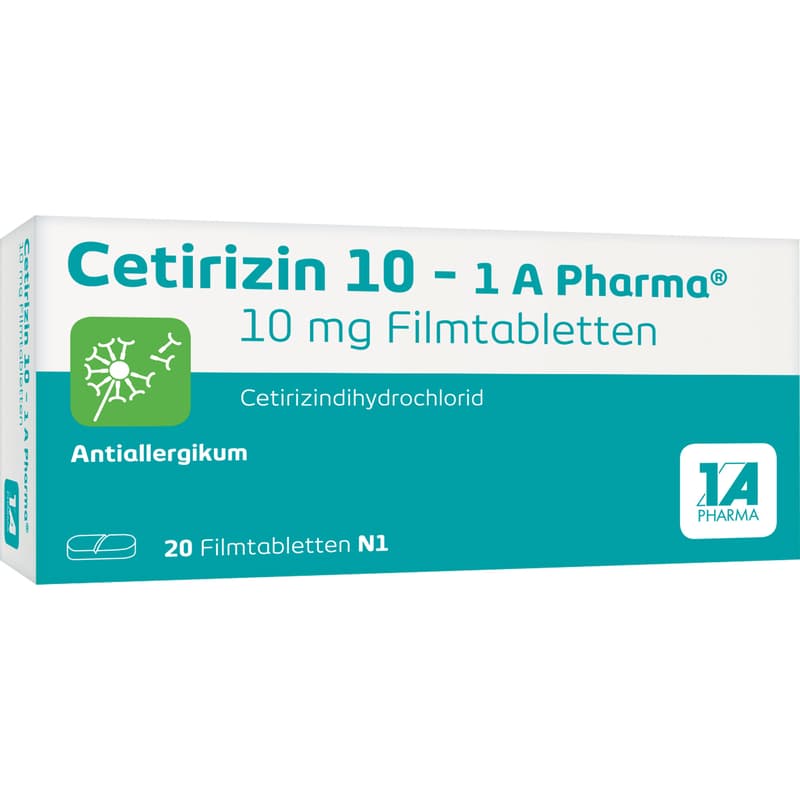 CETIRIZIN 10-1A Pharma film-coated tablets