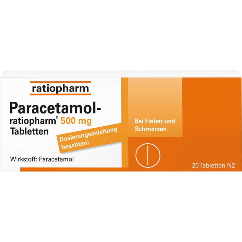 PARACETAMOL-ratiopharm 500 mg tablets