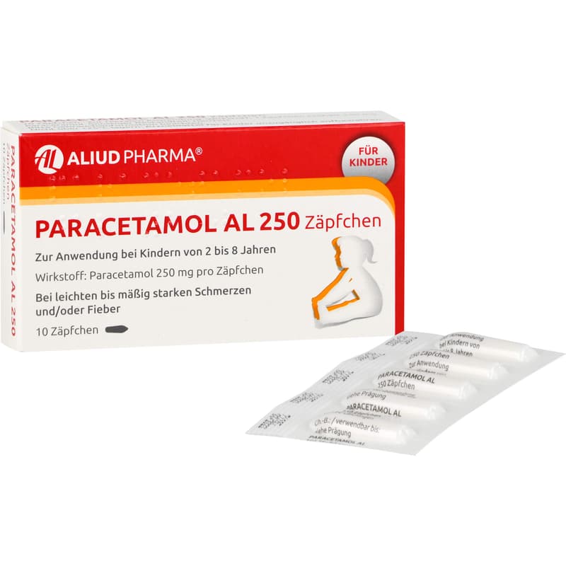PARACETAMOL AL 250 infant suppositories