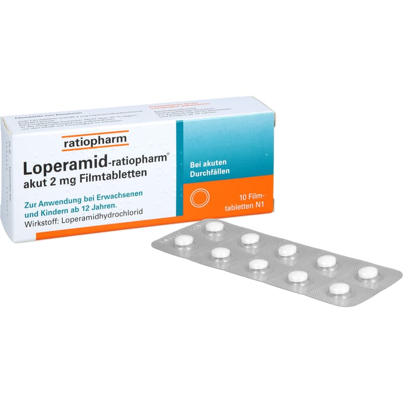 LOPERAMID-ratiopharm acute 2 mg film-coated tablets