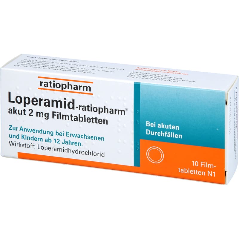LOPERAMID-ratiopharm acute 2 mg film-coated tablets