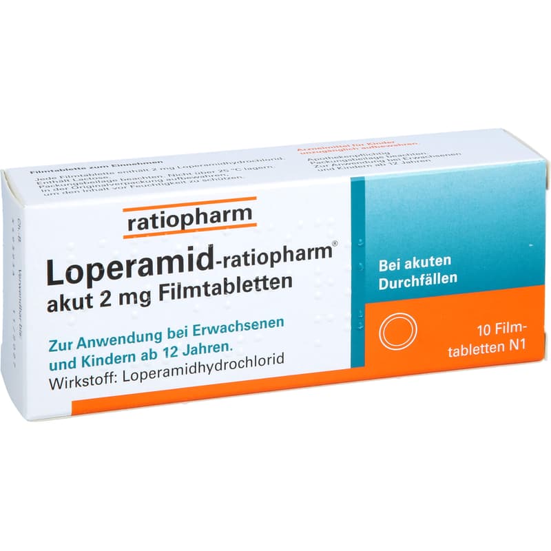 LOPERAMID-ratiopharm acute 2 mg film-coated tablets