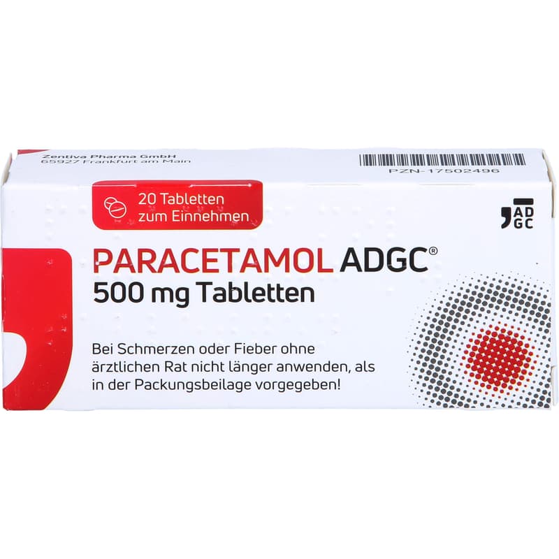 PARACETAMOL ADGC 500 mg tablets