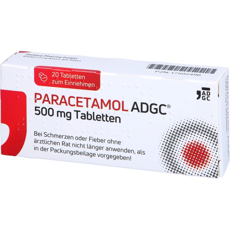 PARACETAMOL ADGC 500 mg tablets