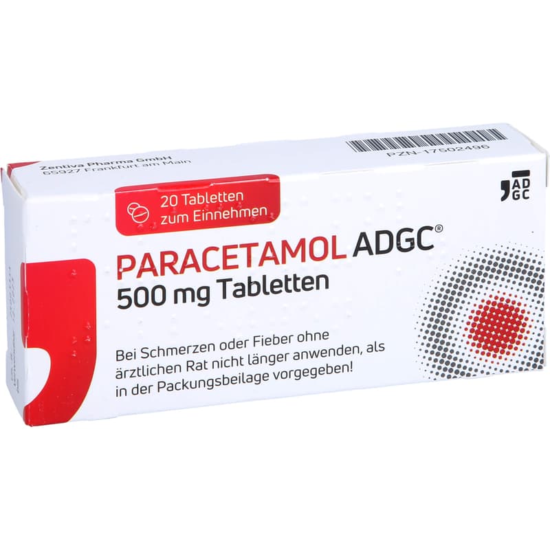 PARACETAMOL ADGC 500 mg tablets