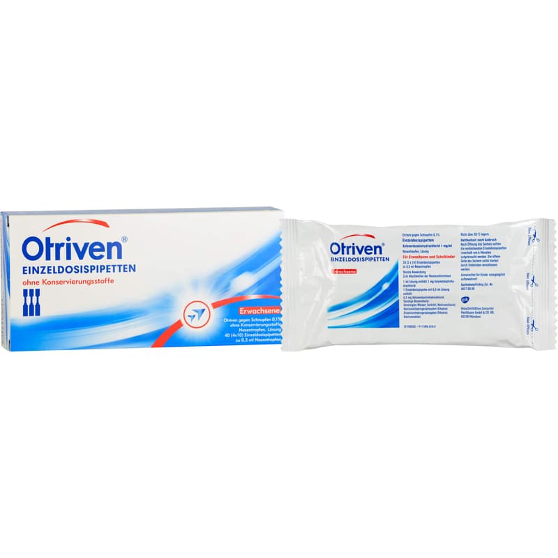 OTRIVEN 0,1% Nasentropfen Einzeldosispipetten
