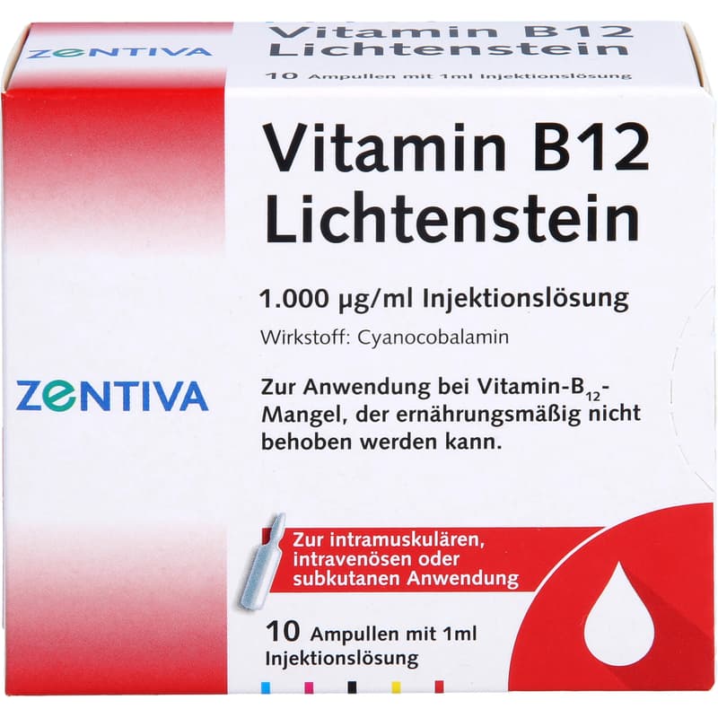 VITAMIN B12 1,000 μg Lichtenstein Ampoules