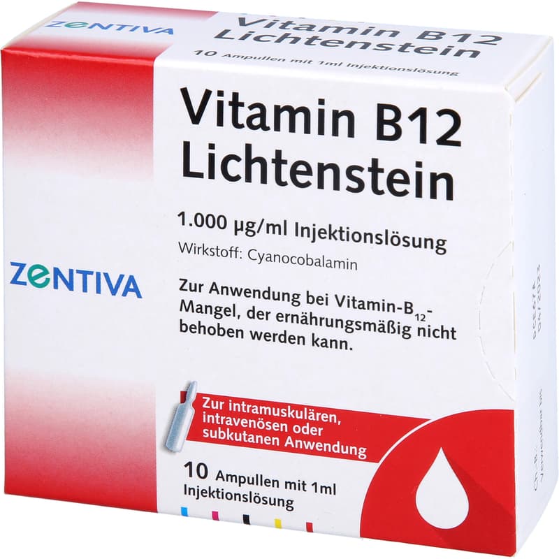 VITAMIN B12 1,000 μg Lichtenstein Ampoules