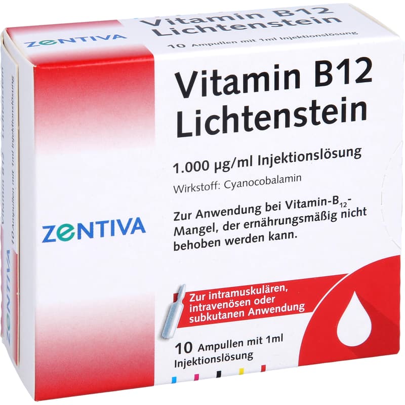 VITAMIN B12 1,000 μg Lichtenstein Ampoules