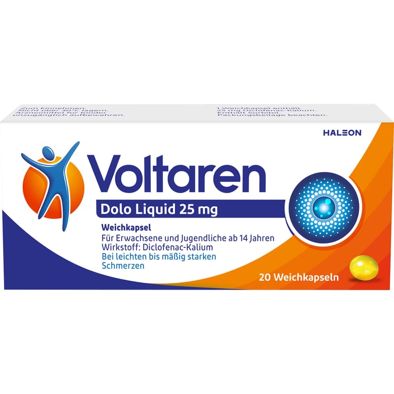 VOLTAREN Dolo Liquid 25 mg soft capsules