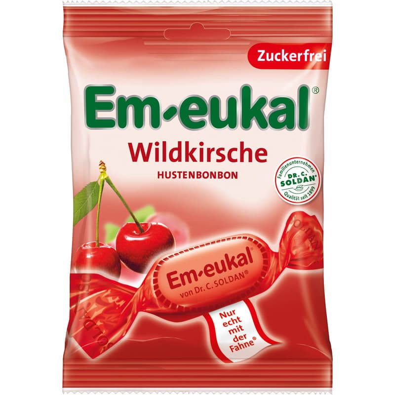 EM-EUKAL wild cherry sweets, sugar-free