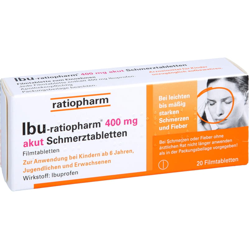 IBU-RATIOPHARM 400 mg akut Schmerztbl.Filmtabl.