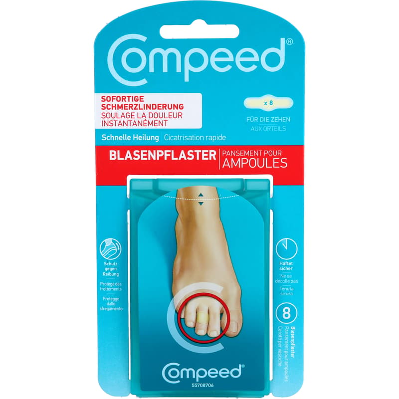 COMPEED blister plasters on the toes