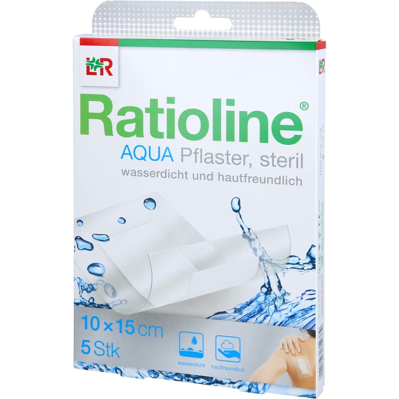 RATIOLINE aqua shower plaster Plus 10x15 cm sterile