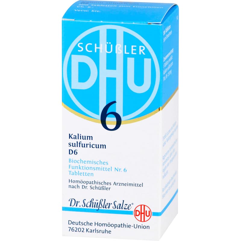 BIOCHEMIE DHU 6 Kalium sulfuricum D 6 Tablets