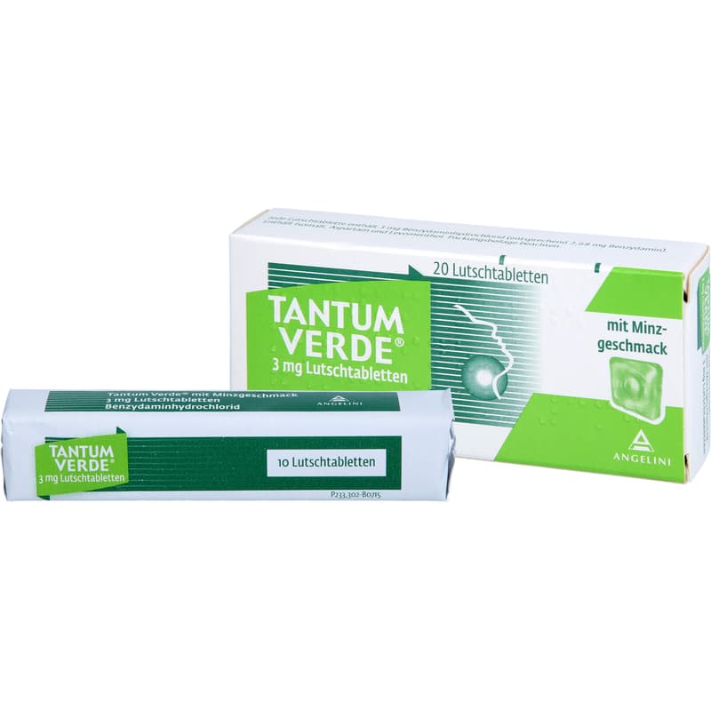 TANTUM VERDE 3 mg lozenges with mint flavor
