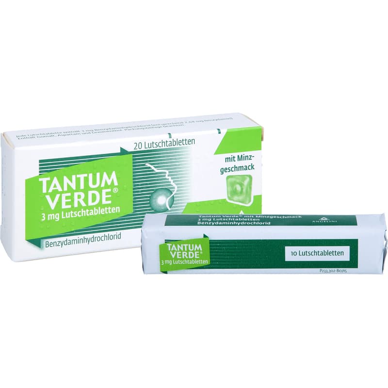 TANTUM VERDE 3 mg lozenges with mint flavor