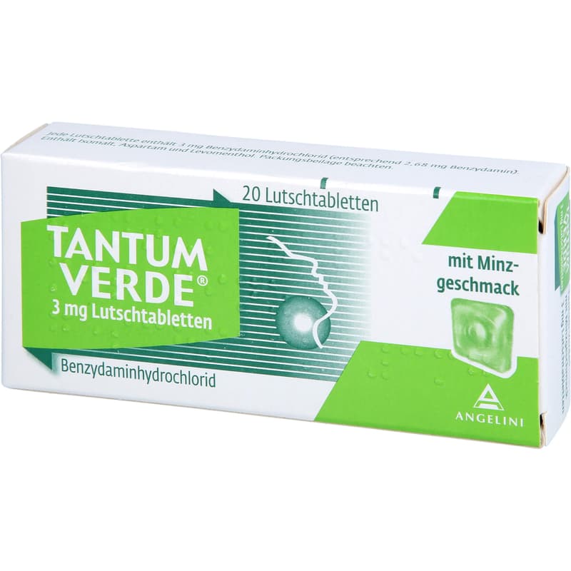 TANTUM VERDE 3 mg lozenges with mint flavor