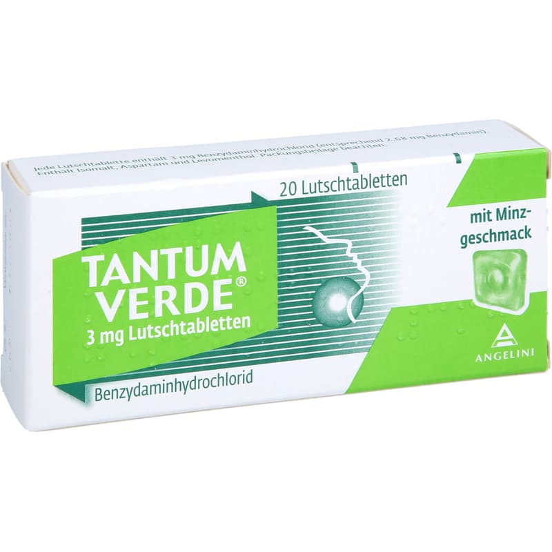 TANTUM VERDE 3 mg lozenges with mint flavor