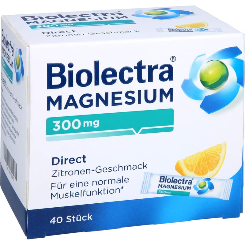 BIOLECTRA Magnesium 300 mg Direct Zitrone Sticks