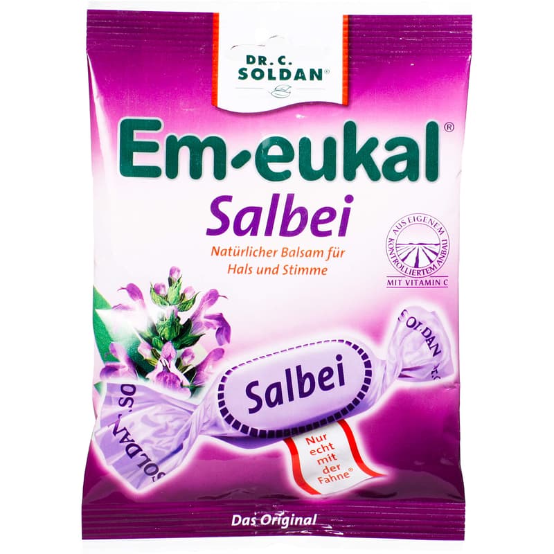 EM-EUKAL sweets containing sage and sugar